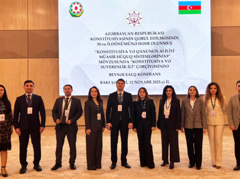 Hüquqi Ekspertiza və Qanunvericilik Təşəbbüsləri Mərkəzinin nümayəndələri “Konstitusiya və ...